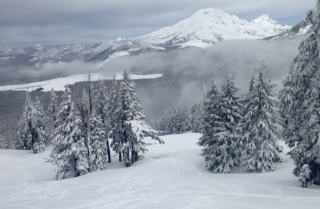 Blower pow at Bachelor . . . heading to Peckerwoods