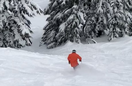 Realtor John Kohlmoos shreds Mt. Bachelor poder